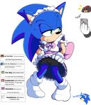  2016 absurd_res alpha_channel anthro cellphone clothed clothing crossdressing english_text hedgehog hi_res male mammal phone senshion shadow_the_hedgehog sonic_(series) sonic_the_hedgehog text 