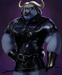  anthro bovine buffalo chief_bogo clothing disney frostbiteposters gloves male mammal shorts solo zootopia 