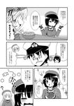  2girls admiral_(kantai_collection) atago_(kantai_collection) comic greyscale henohenomoheji highres kantai_collection monochrome multiple_girls non-web_source takao_(kantai_collection) tekehiro translation_request 