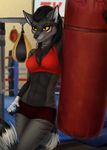  anthro bandage canine clothed clothing elvofirida female gym jewelry mammal necklace solo standing 