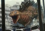  gills godzilla_(series) ground_vehicle izumi_sai kaijuu monster monster_in_kamata motor_vehicle sharp_teeth shin_godzilla spoilers teeth 