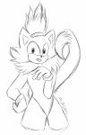  anthro blaze_the_cat clothing female fur mammal misaginus simple_background solo sonic_(series) standing video_games white_background 