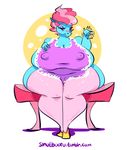  anthro breasts cleavage clothed clothing earth_pony equine female friendship_is_magic horse looking_at_viewer mammal mature_female mrs_cake_(mlp) my_little_pony pony side_boob slightly_chubby smutbooru solo thick_thighs wide_hips 