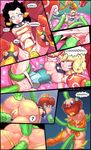  all_three_filled anal anal_penetration anthro big_dom_small_sub bowser breasts butt c-smut-run clothed clothing collar comic double_penetration duo english_text female first_person_view hands_behind_back human human_on_anthro interspecies koopa legwear male male/female mammal mario_bros nintendo nipple_bulge nipple_suck oral panties panties_aside penetration princess_daisy pussy rosalina_(mario) scalie sex size_difference skimpy spiked_collar spikes sucking super_mario_galaxy tentacle_fellatio tentacle_sex tentacles text thigh_highs underwear vaginal vaginal_penetration video_games 