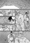  bovine cave comic fingering hairy human humanoid husky92 interspecies male male/male mammal manly minotaur monochrome nipples nude orc penis piercing 