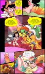 anthro balls big_dom_small_sub big_penis bowser c-smut-run clothed clothing comic deep_throat duo english_text erection fellatio female forced forced_oral handjob human human_on_anthro humanoid_penis inside interspecies kneeling koopa male male/female mammal mario_bros nintendo nude oral penis precum rosalina_(mario) scalie sex size_difference skimpy standing super_mario_galaxy text vein video_games 