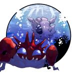  artist_request cloyster kingler no_humans pokemon underwater water 