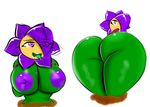  big_breasts big_butt breasts butt female flarvialet flora_fauna huge_breasts huge_butt mysticalheroofdarkness nipples not_furry open_mouth plant simple_background solo tongue 