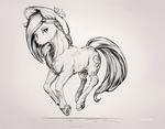  black_and_white cutie_mark detailed equine fan_character female feral fur hair hat hooves ink looking_at_viewer mammal monochrome my_little_pony nude solo traditional_media_(artwork) viwrastupr 