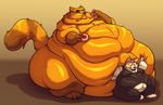  arthro belly bhm big_(disambiguation) black_sclera blob_(disambiguation) blubber corpulentcorgi doughnut eating fat_face fat_neck food four_toed half_eaten_food immobile invalid_tag kuhntee neodokuro neozcommish overweight round stuffing tanookicatoon theo 