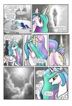  2016 absurd_res blue_eyes blue_feathers blue_fur butt comic cutie_mark dialogue dock duo english_text equine eyes_closed feathered_wings feathers female feral friendship_is_magic fur hair hi_res horn lens_flare looking_up mammal multicolored_hair my_little_pony onomatopoeia open_mouth pencils_(artist) princess_celestia_(mlp) princess_luna_(mlp) purple_eyes raining sound_effects text tongue two_tone white_feathers white_fur winged_unicorn wings 