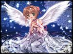  angel_wings cardcaptor_sakura heart kinomoto_sakura mutsuki_(moonknives) non-web_source solo sparkle wings 