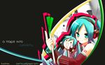  chibi dark hatsune_miku leek vocaloid 