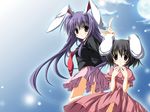  :3 animal_ears bunny_ears highres inaba_tewi korie_riko multiple_girls reisen_udongein_inaba touhou wallpaper 