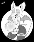  2016 absurd_res ahegao anthro areola argento balls bat big_balls breasts clothed clothing cum dickgirl elbow_gloves english_text eyelashes gloves half-closed_eyes hi_res huge_balls hyper hyper_balls intersex looking_pleasured mammal membranous_wings monochrome nipples open_mouth penis rouge_the_bat solo sonic_(series) text tongue tongue_out wings 