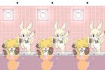  &gt;_&lt; 3_toes 4_fingers anthro canine cross_eye_stereogram duo eyes_closed fox happy inside jumping konzaburou lintw mammal navel neck_tuft one_eye_closed pawpads stereogram swimming_pool toes tongue tongue_out tuft wall_eye_stereogram water 