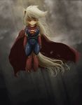  2015 animated anthro anthrofied applejack_(mlp) blonde_hair cape clothed clothing costume digital_media_(artwork) earth_pony equine eyes_closed female flying friendship_is_magic hair horse mammal my_little_pony ncmares no_sound pony solo superman 