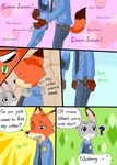  canine comic disney female fox fur judy_hopps lagomorph male mammal nick_wilde peanut.k rabbit zootopia 