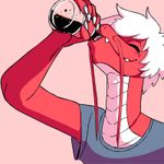  2016 alcohol animated anthro beard beverage clothed clothing depression diives drinking facial_hair hair happy lightning male raining red_skin solo styx_y._renegade whiskers white_hair white_skin 