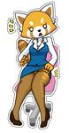  aggressive_retsuko alpha_channel anthro breasts clothing clothing_lift eyelashes female mammal open_mouth outline red_panda retsuko sanrio sitting skirt skirt_lift solo surprise torn_stockings unknown_artist white_eyes 