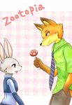  canine clothing disney female fox fur judy_hopps lagomorph male mammal nick_wilde rabbit yupom zootopia 