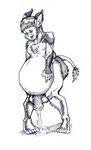  animal_genitalia animal_penis anthro balls big_balls big_penis donkey equine equine_penis fur human male male_pregnancy mammal penis pointy_ears pregnant simple_background snout solo tail_growth tincrash transformation 