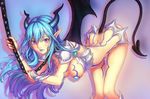  amira_(shingeki_no_bahamut) ass bent_over blue_lipstick blue_nipples breasts chain collar demon demon_girl hanging_breasts horns jjwww_love knees_together_feet_apart large_breasts lips lipstick long_hair makeup nail_polish nipples parted_lips pointy_ears red_eyes shingeki_no_bahamut shingeki_no_bahamut:_genesis solo succubus tail vambraces wings 
