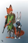  a-zack_(artist) canine disney female fox fur green_eyes judy_hopps lagomorph male mammal nick_wilde purple_eyes rabbit zootopia 