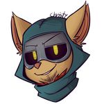  2016 alpha_channel anthro big_eyes big_head black_sclera clothed clothing colored cute eyebrows facial_hair front_view fur green_clothing grin headshot_portrait hood league_of_legends looking_at_viewer male mammal mask no_pupils pink_nose portrait riot_games shaded signature simple_background solo tan_fur teemo teeth toony transparent_background veigar-chan video_games yellow_eyes yordle 