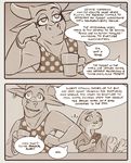  bovine buffalo comic disney female july_hopps_(mistermead) katherine_clawhauser_(mistermead) lagomorph mammal mistermead rabbit zootopia 