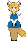  aggressive_retsuko anthro big_breasts breasts eyelashes female mammal red_panda retsuko sanrio solo whimsical-asshole wide_hips 