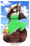  anthro clothed clothing feline female hat lovelesskiax mammal outside slightly_chubby smile solo standing 