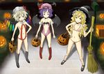  flandre_scarlet halloween kaztah kirisame_marisa multiple_girls remilia_scarlet teeth touhou 