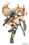  armor gun tagme tattoo thighhighs transparent_png unity-chan weapon 