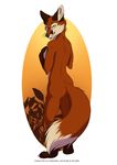  2015 anthro butt canine female fox looking_at_viewer looking_back mammal nude silvixen standing 