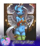  animal_genitalia animal_pussy anthro atryl breasts edit equine_pussy female friendship_is_magic my_little_pony pussy ribbons trixie_(mlp) winter 