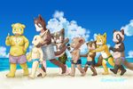  beach canine cat cub dog feline male mammal mouse rodent seaside shota squirrel swinsuit tanuki termeneko young 