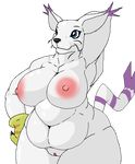  alpha_channel armpits breasts dante-feline digimon female gatomon overweight pussy 