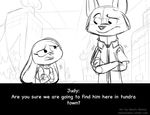  animated canine disney female fox fur judy_hopps lagomorph male mammal nick_wilde rabbit zootopia 