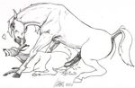  anus cervine cum deer equine erection female horse interspecies klaus_doberman male male/female mammal penis sketch 