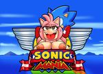  amy_rose big_breasts breasts cloudz dreamcastzx1 female hedgehogs huge_breasts male parody sonic_(series) sonic_mania sonic_the_hedgehog 