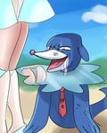  :d ass gen_7_pokemon iojkmn lillie_(pokemon) lower_body necktie open_mouth pervert pokemon pokemon_(creature) pokemon_(game) pokemon_sm popplio reflection saliva skirt smile v-shaped_eyebrows 