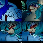 blue_hair blush comic dialogue drooling equine fan_character hair licking mammal my_little_pony pegasus pixel_oxy pixelgh saliva sofa sphyrlight tongue tongue_out wings 