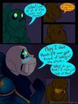  animated_skeleton blush bone clothing comic dialogue english_text male not_furry outerswap outertale papyrus_(undertale) sans_(undertale) skeleton star_eyes text undead undertale unknown_artist video_games 