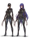  1girl akiyama_rinko ball_gag blindfold bodysuit breasts claws gag gimp_suit gimpsuit huge_breasts latex lilith-soft mysterious_rubber_woman sensory_deprivation skin_tight tagme taimanin_asagi taimanin_asagi_battle_arena taimanin_yukikaze taimanin_yukikaze_2 weapon 