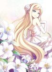  blonde_hair blue_eyes braid danganronpa dress fuji_sono hair_ornament long_hair smile solo sonia_nevermind super_danganronpa_2 