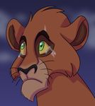  2016 disney feline green_eyes itoruna lion mammal scar tears the_lion_king 