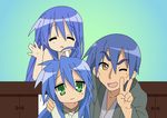  izumi_kanata izumi_konata izumi_soujirou lucky_star tagme 