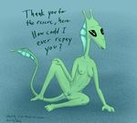  alien breasts danslittlefurs female fin green_skin nipples presenting pussy skinny solo wander_over_yonder 