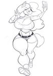  2016 anthro bandicoot big_breasts breasts cellphone cleavage clothed clothing crash_bandicoot_(series) female fingerless_gloves gloves hair hi_res holding_object holding_phone jaeh long_hair mammal marsupial midriff monochrome one_eye_closed open_mouth phone selfie simple_background solo tawna_bandicoot video_games white_background wide_hips wink 
